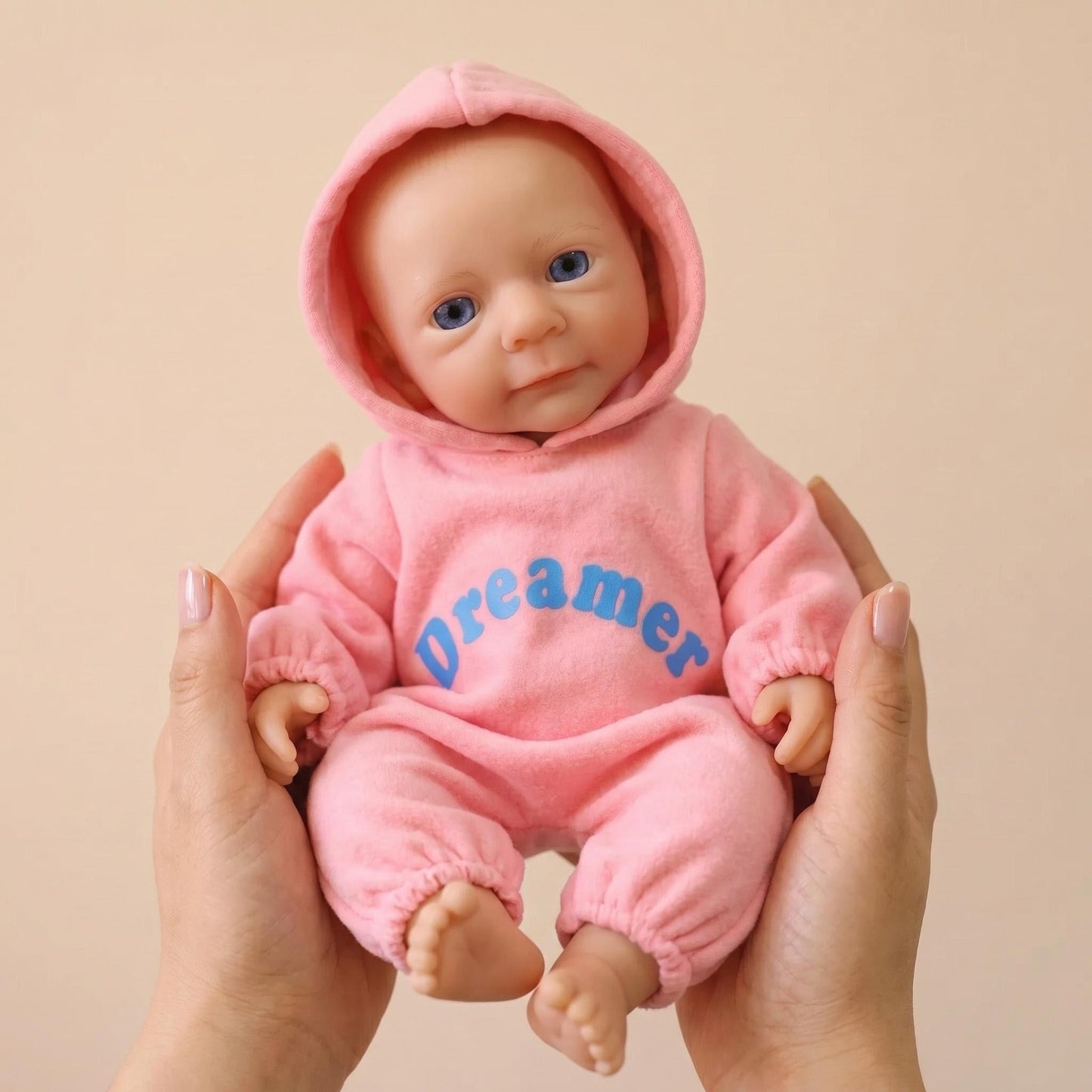 30cm Full Silicone Felicia Reborn Baby Girl in Pink Outfits