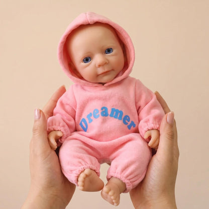 30cm Full Silicone Felicia Reborn Baby Girl in Pink Outfits