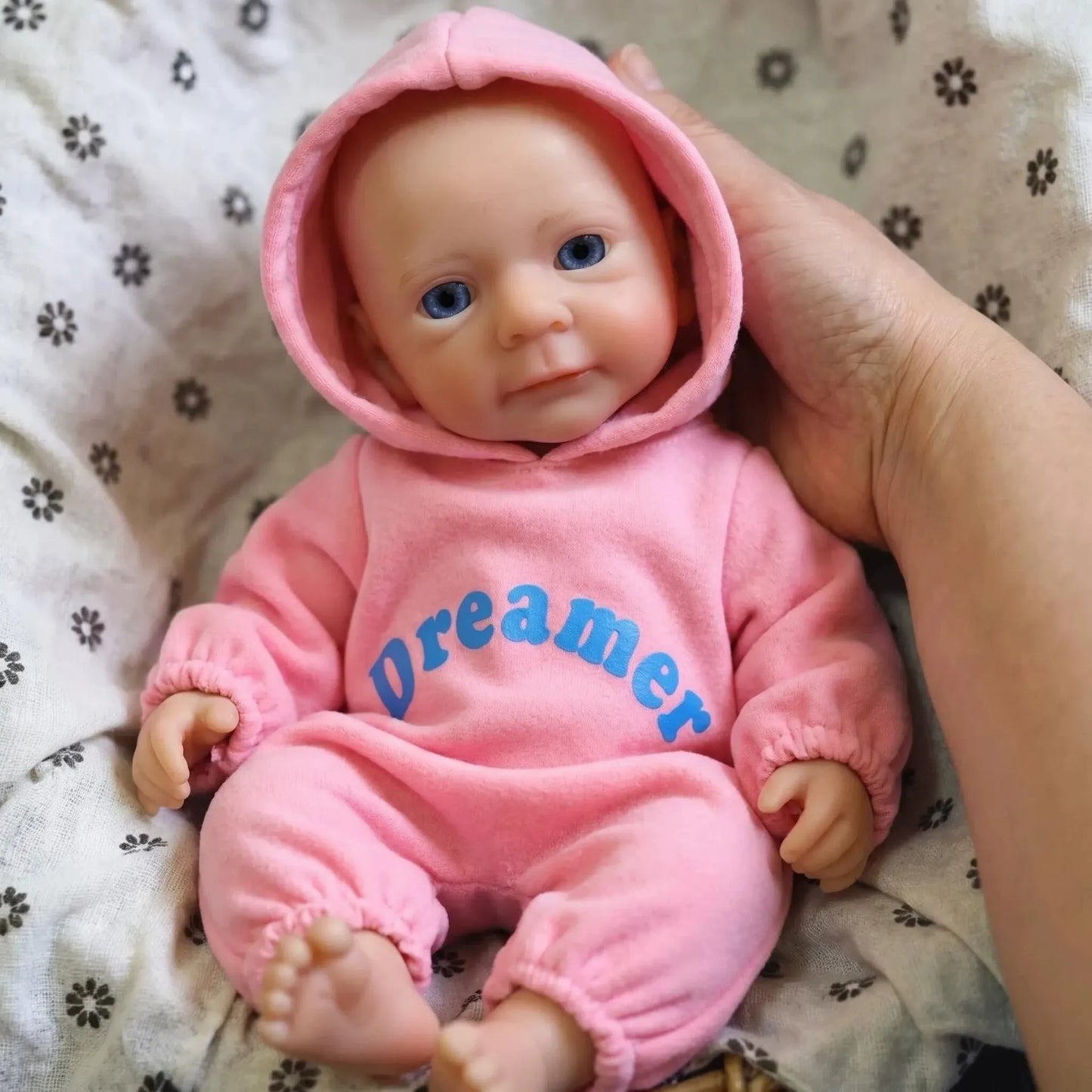 30cm Full Silicone Felicia Reborn Baby Girl in Pink Outfits