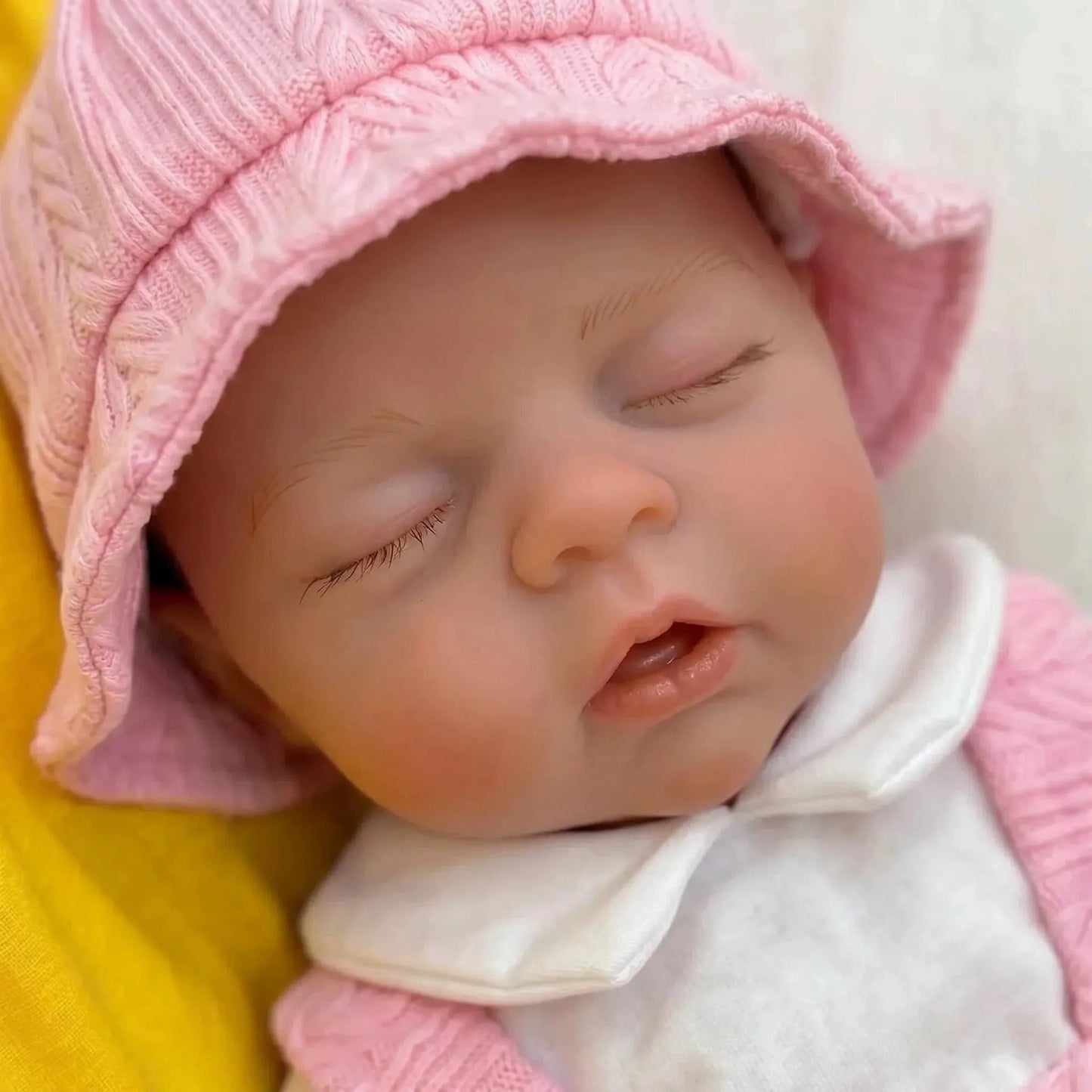 30cm Full Silicone Irys Reborn Doll Girl in Pink Dress