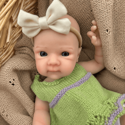 30cm Full Silicone Bettie Reborn Baby Girl in Green Sweater