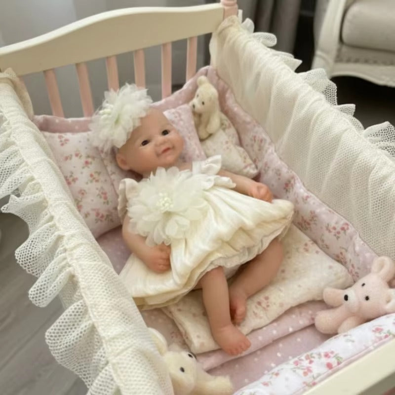 6 Inches Mini Silicone Reborn Doll Twin Sisters- Loulou and Vivienne