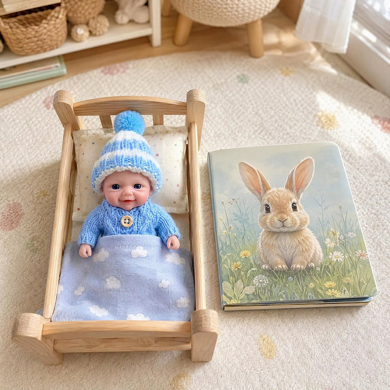 15cm Open Eyes Silicone Mini Vivienne Triplets Reborn Dolls
