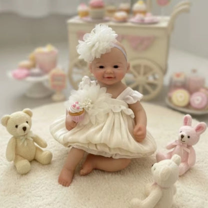 6 Inches Mini Silicone Reborn Doll Twin Sisters- Loulou and Vivienne