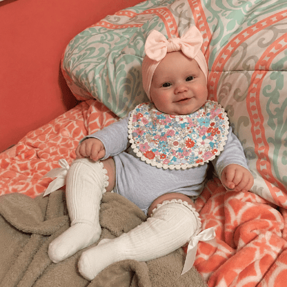 50cm Lifelike Open Eyes Smile Maddie Reborn Baby Girl In Gray Outfits