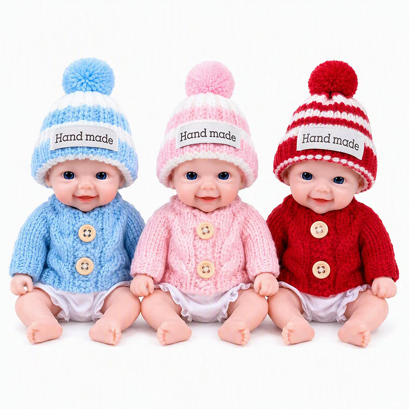 15cm Open Eyes Silicone Mini Vivienne Triplets Reborn Dolls