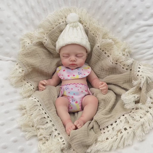 30cm Full Silicone Stretchable Irys Reborn Doll Girl