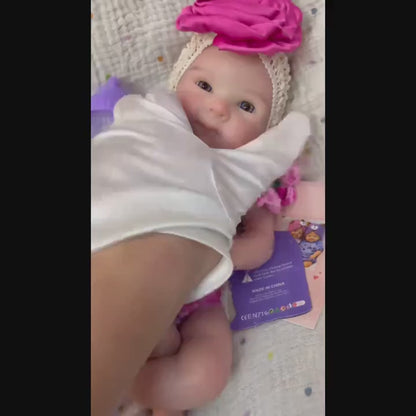 30cm Full Silicone Bettie Reborn Baby Girl in Knitted Outfits