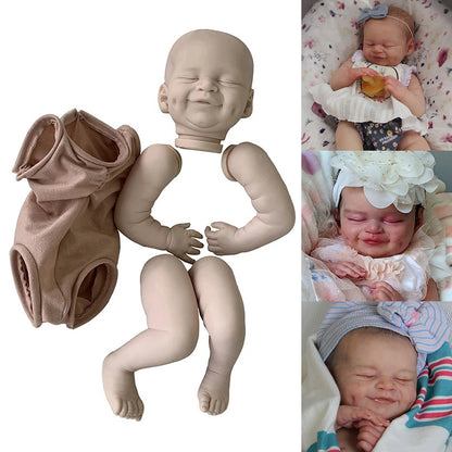 19 Inches Unpainted Closed Eyes Cecilia Reborn Doll Kit